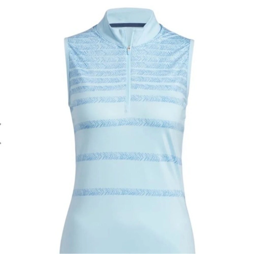 Adidas Light Blue Sleeveless Golf Polo NWT Size M